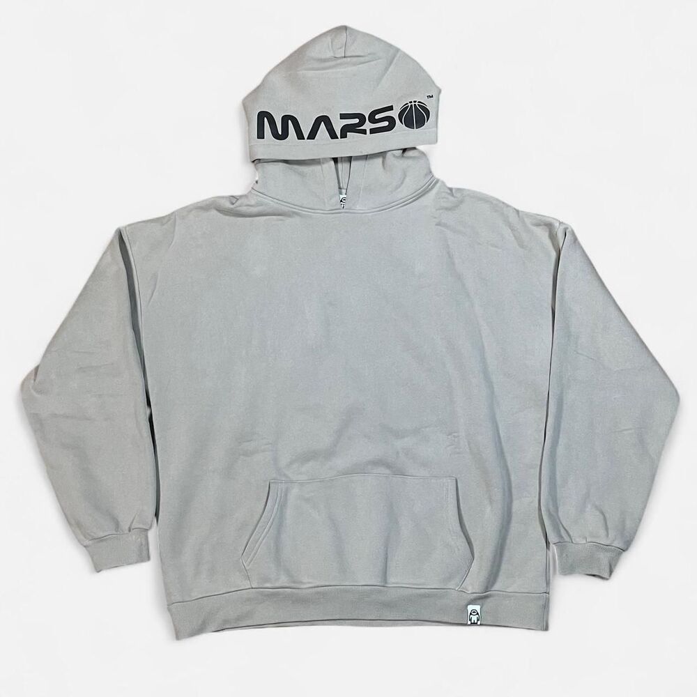 Unbranded Men's Grey and Black Hoodie